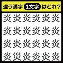 「1文字だけ違う……！」漢字間違い探しで脳トレしよう！【毎日脳トレ】【クイズ】
