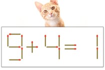 【マッチ棒パズル】正しい式にしよう！「9+4=1」【毎日脳トレ】