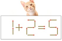 【マッチ棒パズル】正しい式にしよう！「1+2=5」【毎日脳トレ】