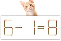 【マッチ棒パズル】正しい式にしよう！「6-1=8」【毎日脳トレ】