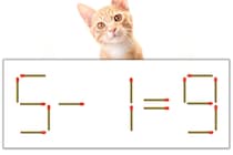 【マッチ棒パズル】正しい式にしよう！「5-1=9」【毎日脳トレ】