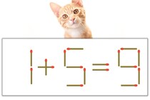【マッチ棒パズル】正しい式にしよう！「1+5=9」【毎日脳トレ】