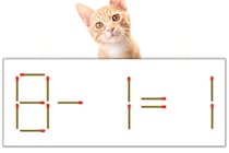 【マッチ棒パズル】正しい式にしよう！「8-1=1」【毎日脳トレ】
