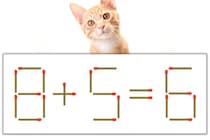【マッチ棒パズル】正しい式にしよう！「8+5=6」【毎日脳トレ】