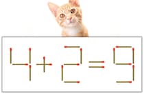 【マッチ棒パズル】正しい式にしよう！「4+2=9」【毎日脳トレ】