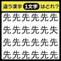 「1文字だけ違う……！」漢字間違い探しで脳トレしよう！【毎日脳トレ】【クイズ】