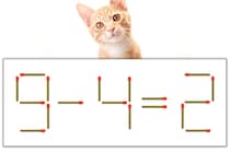 【マッチ棒パズル】正しい式にしよう！「9-4=2」【毎日脳トレ】