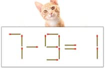 【マッチ棒パズル】正しい式にしよう！「7-9=1」【毎日脳トレ】