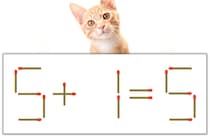 【マッチ棒パズル】正しい式にしよう！「5+1=5」【毎日脳トレ】
