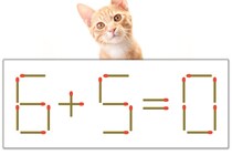 【マッチ棒パズル】正しい式にしよう！「6+5=0」【毎日脳トレ】