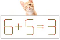 【マッチ棒パズル】正しい式にしよう！「6+5=3」【毎日脳トレ】