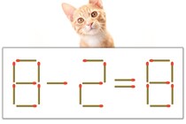 【マッチ棒パズル】正しい式にしよう！「8-2=8」【毎日脳トレ】