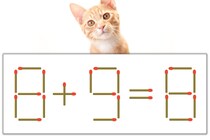 【マッチ棒パズル】正しい式にしよう！「8+9=8」【毎日脳トレ】
