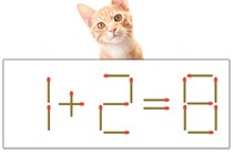 【マッチ棒パズル】正しい式にしよう！「1+2=8」【毎日脳トレ】