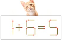【マッチ棒パズル】正しい式にしよう！「1+6=5」【毎日脳トレ】