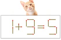 【マッチ棒パズル】正しい式にしよう！「1+9=5」【毎日脳トレ】