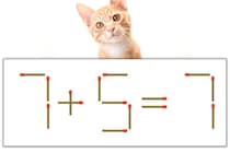 【マッチ棒パズル】正しい式にしよう！「7+5=7」【毎日脳トレ】