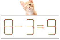 【マッチ棒パズル】正しい式にしよう！「8-3=9」【毎日脳トレ】