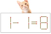 【マッチ棒パズル】正しい式にしよう！「1-1=8」【毎日脳トレ】