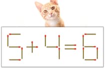 【マッチ棒パズル】正しい式にしよう！「5+4=6」【毎日脳トレ】