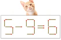 【マッチ棒パズル】正しい式にしよう！「5-9=6」【毎日脳トレ】