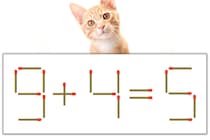 【マッチ棒パズル】正しい式にしよう！「9+4=5」【毎日脳トレ】