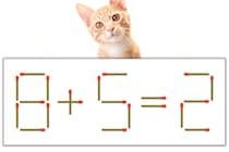 【マッチ棒パズル】正しい式にしよう！「8+5=2」【毎日脳トレ】