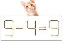 【マッチ棒パズル】正しい式にしよう！「9-4=9」【毎日脳トレ】