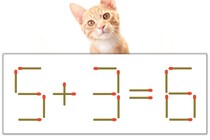 【マッチ棒パズル】正しい式にしよう！「5+3=6」【毎日脳トレ】