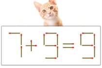 【マッチ棒パズル】正しい式にしよう！「7+9=9」【毎日脳トレ】