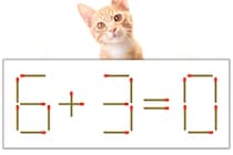 【マッチ棒パズル】正しい式にしよう！「6+3=0」【毎日脳トレ】