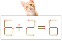 【マッチ棒パズル】正しい式にしよう！「6+2=6」【毎日脳トレ】