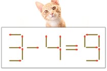 【マッチ棒パズル】正しい式にしよう！「3-4=9」【毎日脳トレ】