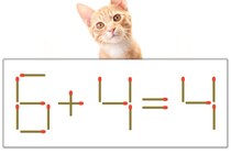 【マッチ棒パズル】正しい式にしよう！「6+4=4」【毎日脳トレ】