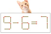 【マッチ棒パズル】正しい式にしよう！「9-6=7」【毎日脳トレ】