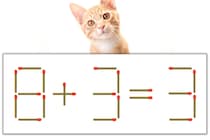 【マッチ棒パズル】正しい式にしよう！「8+3=3」【毎日脳トレ】