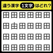 「1文字だけ違う……！」漢字間違い探しで脳トレしよう！【毎日脳トレ】【クイズ】