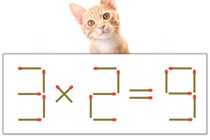 【マッチ棒パズル】正しい式にしよう！「3×2=9」【毎日脳トレ】