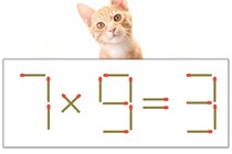 【マッチ棒パズル】正しい式にしよう！「7×9=3」【毎日脳トレ】