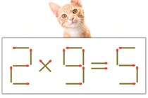 【マッチ棒パズル】正しい式にしよう！「2×9=5」【毎日脳トレ】
