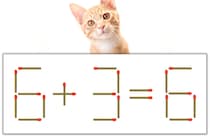 【マッチ棒パズル】正しい式にしよう！「6+3=6」【毎日脳トレ】