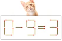 【マッチ棒パズル】正しい式にしよう！「0-9=3」【毎日脳トレ】