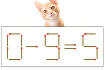 【マッチ棒パズル】正しい式にしよう！「0-9=5」【毎日脳トレ】