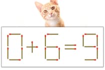 【マッチ棒パズル】正しい式にしよう！「0+6=9」【毎日脳トレ】