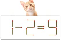 【マッチ棒パズル】正しい式にしよう！「1-2=9」【毎日脳トレ】