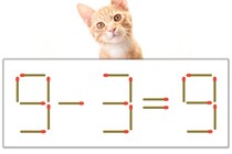 【マッチ棒パズル】正しい式にしよう！「9-3=9」【毎日脳トレ】