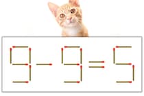 【マッチ棒パズル】正しい式にしよう！「9-9=5」【毎日脳トレ】