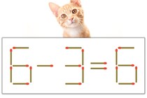【マッチ棒パズル】正しい式にしよう！「6-3=6」【毎日脳トレ】