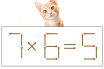 【マッチ棒パズル】正しい式にしよう！「7×6=5」【毎日脳トレ】