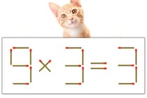 【マッチ棒パズル】正しい式にしよう！「9×3=3」【毎日脳トレ】